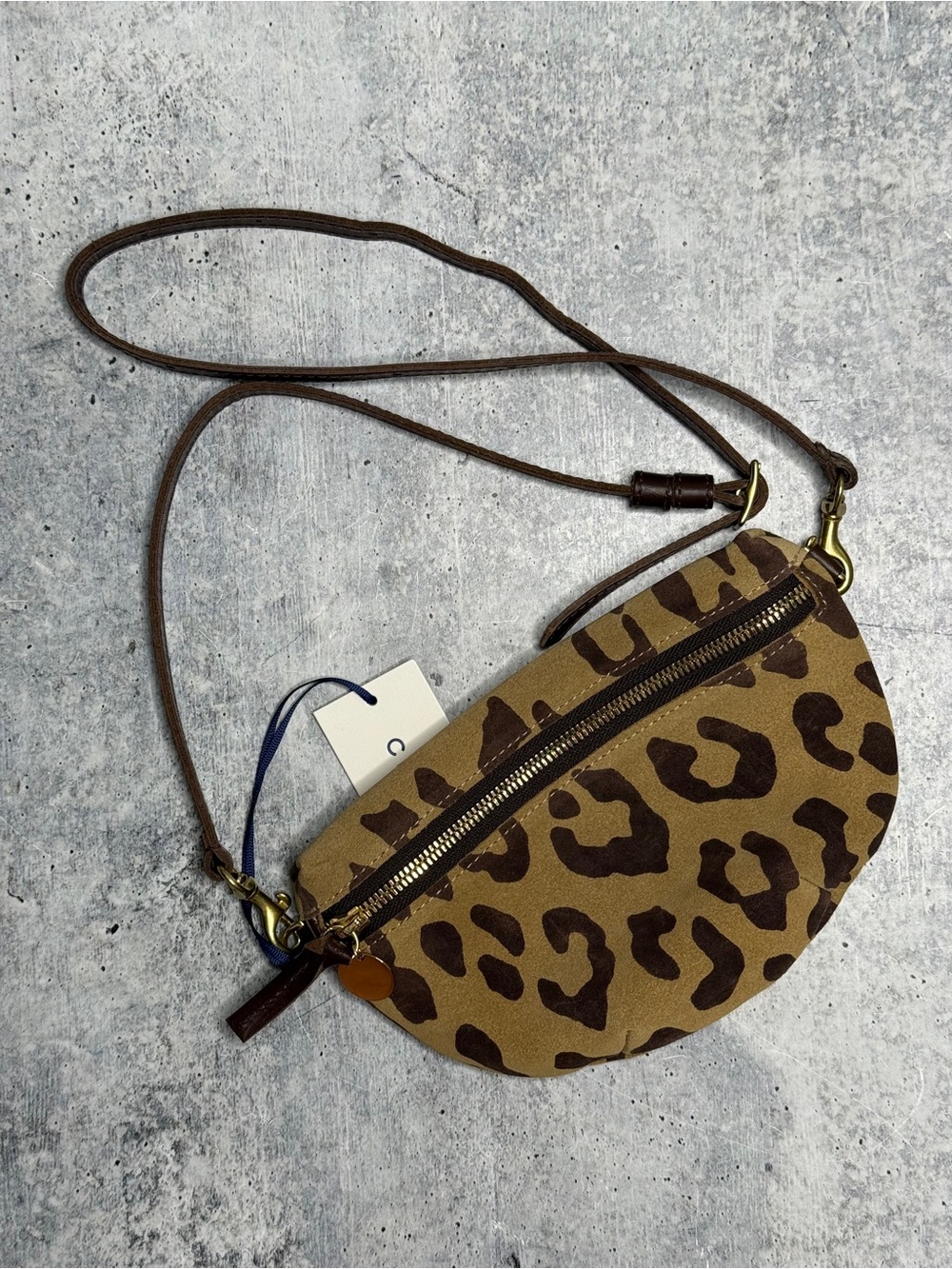 Clare V. Petite Fanny Bag in Pablo Cat Suede